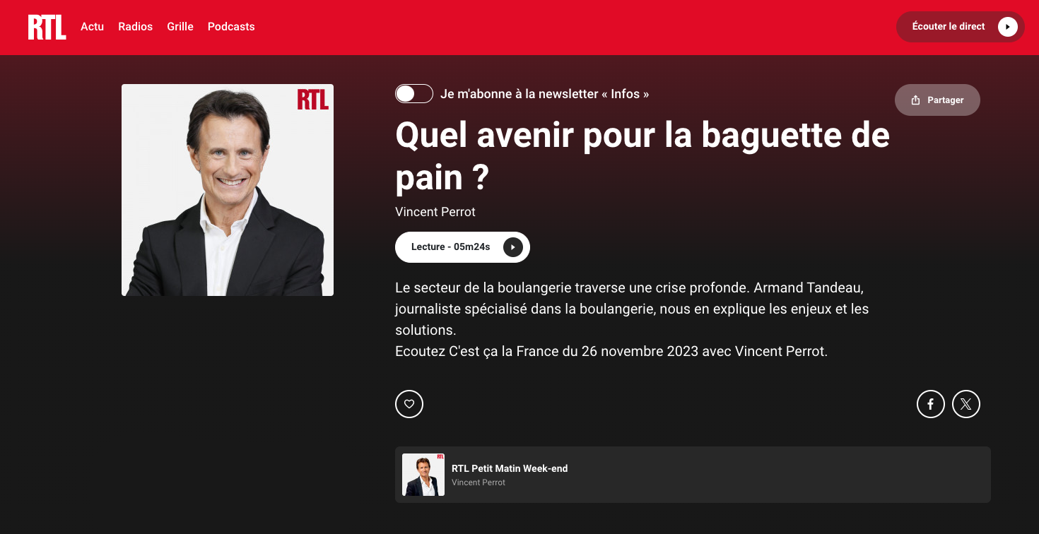 Emission RTL Petit Matin Week-end